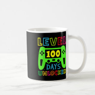 Level 100 Days of School Unlock Gamer Video Game Kaffeetasse