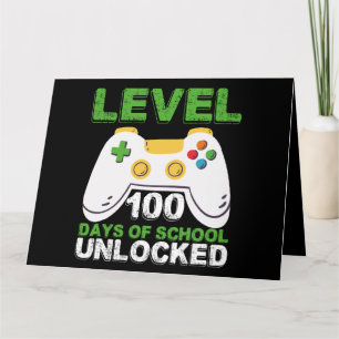 Level 100 Days of School Unlock Gamer Video Game Karte
