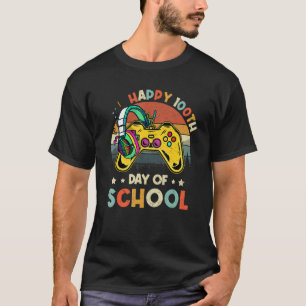 Level 100 Days of School Unlock Gamer Video Game T-Shirt