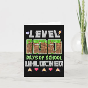 Level 100 Days of School Unlocks Gaming Pixel 100 Karte