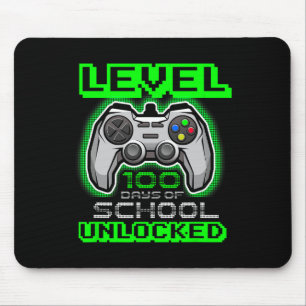 Level 100 Days of School Unlocks Jungs Mädchen Kin Mousepad