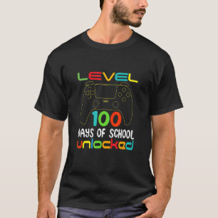 Level 100 Days of School Unlocks Video Games Outf T-Shirt