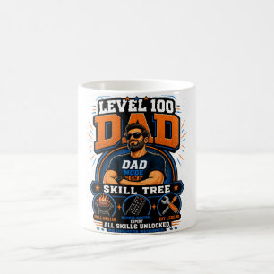 Level 100 Papa-Shirt – Papa-Modus An Skillbaum – L Kaffeetasse