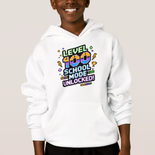 Level 100 Schulmodus freigeschaltet 100. Schultag Hoodie