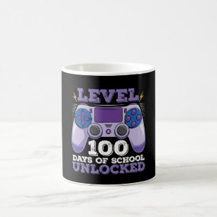 Level 100 Tage der Schule freigeschaltet Gamer Gam Kaffeetasse