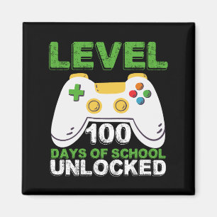 Level 100 Tage der Schule freigeschaltet Gamer Vid Magnet