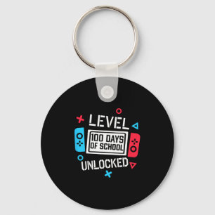 Level 100 Tage der Schule freigeschaltet Gamer Vid Schlüsselanhänger