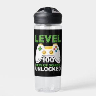 Level 100 Tage der Schule freigeschaltet Gamer Vid Trinkflasche