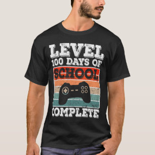 Level 100 Tage der Schule Komplette Gamer-Jungs-Vi T-Shirt