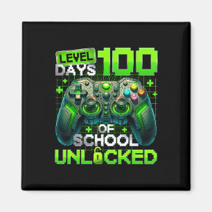 Level 100 Tage Schule freigeschaltet 100. Tag Lehr Magnet