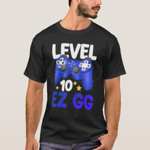 Level 10 EZ GG 10. Gamer-Junge Teenager Controller T-Shirt