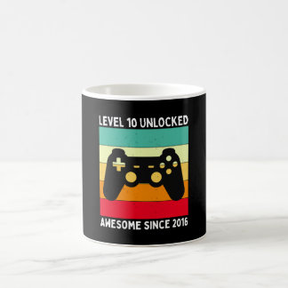 Level 10 freigeschaltet großartig seit 2016 kaffeetasse