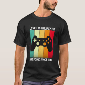 Level 10 freigeschaltet großartig seit 2016 T-Shirt