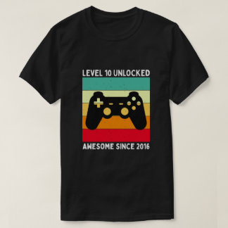 Level 10 freigeschaltet großartig seit 2016 T-Shirt