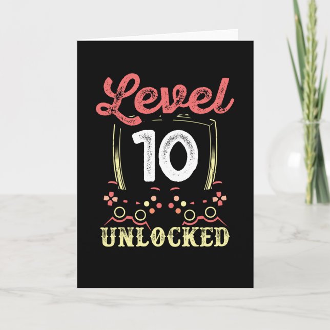 Level 10 freigeschaltet karte (Vorderseite)