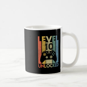Level 10 freigeschaltetes Shirt Lustiger Videospie Kaffeetasse