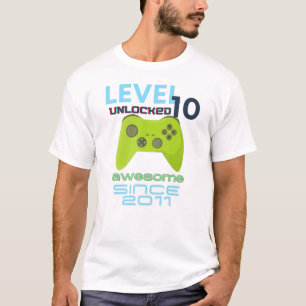 Level 10 Unlock Phantastisch 2011 Video Gamer T-Shirt