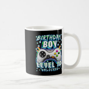 Level 10 Unlock Video Game 10. Geburtstag Gamer B Kaffeetasse