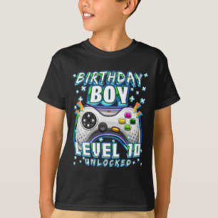 Level 10 Unlock Video Game 10. Geburtstag Gamer B T-Shirt