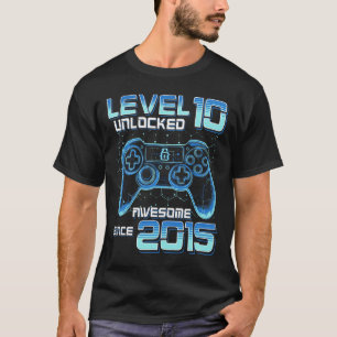 Level 10 Unlock Video Game Party 10. Geburtstag G T-Shirt
