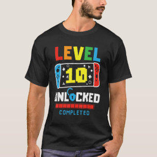 Level 10 Unlocks Game Happy 10. Geburtstag T-Shirt