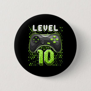 Level 10 Video Game Controller 10. Geburtstag Game Button
