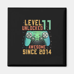 Level 11 freigeschaltet 11. Geburtstag 11-jähriger Magnet