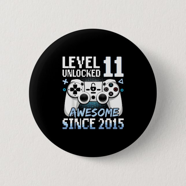 Level 11 freigeschaltet Awesome 2015 Design Button (Vorderseite)