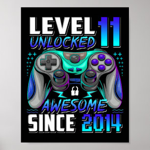 Level 11 freigeschaltet Awesome seit 2014 11. Gebu Poster