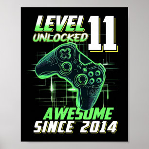 Level 11 freigeschaltet Großartig Seit 2014 11. Ge Poster