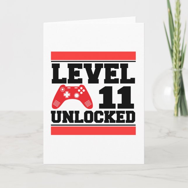 Level 11 freigeschaltet karte (Vorderseite)