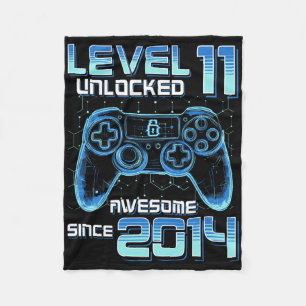 Level 11 freigeschaltet Videospielparty 11. Geburt Fleecedecke