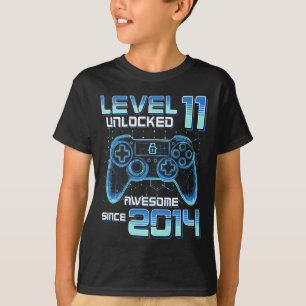 Level 11 freigeschaltet Videospielparty 11. Geburt T-Shirt