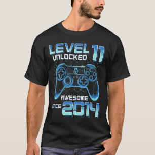 Level 11 freigeschaltet Videospielparty 11. Geburt T-Shirt