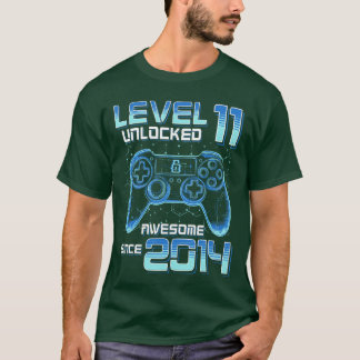 Level 11 freigeschaltet Videospielparty 11. Geburt T-Shirt
