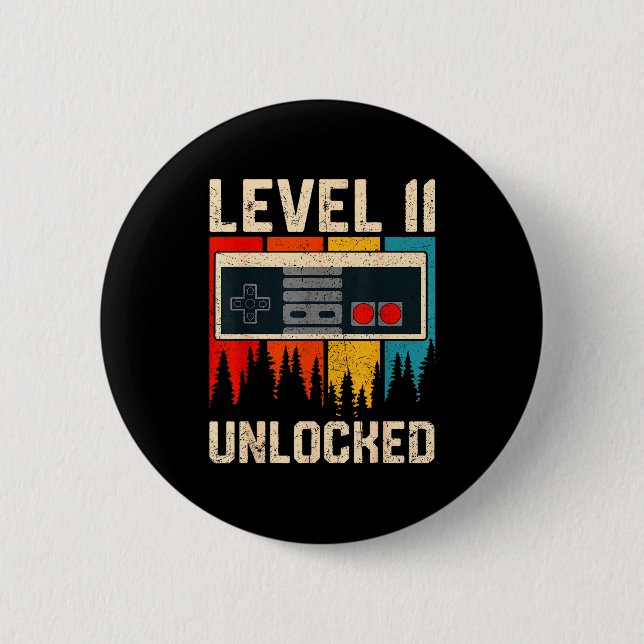 Level 11 freigeschaltete Videospiel-Controller-Geb Button (Vorderseite)