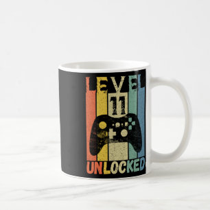 Level 11 Ungesperrte Gamer Shirt Boys für das Gebu Kaffeetasse