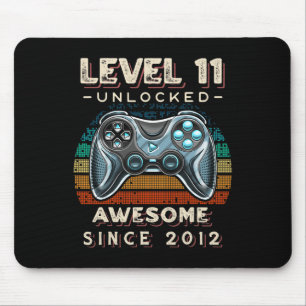 Level 11 Unlock Video Game 11. Geburtstag 11 Yr O Mousepad