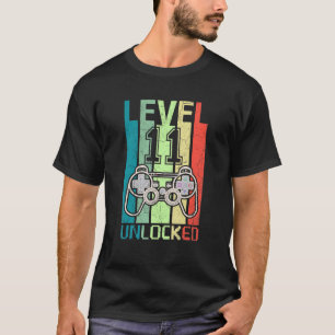 Level 11 Unlock Video Gamer 11. Geburtstags-T-Shir T-Shirt