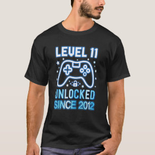 Level 11 Unlocked Awesome 2012 Video Game 11th Bir T-Shirt
