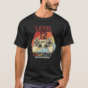 Level 12 Complete Video Gamer 12. Geburtstag Männe T-Shirt