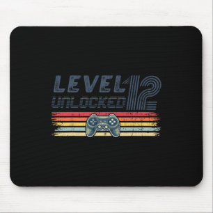 Level 12 freigeschaltet Videospiel 12. Geburtstag Mousepad