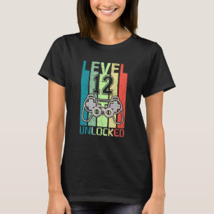 Level 12 Unlock Video Gamer 12. Geburtstags-T-Shir T-Shirt
