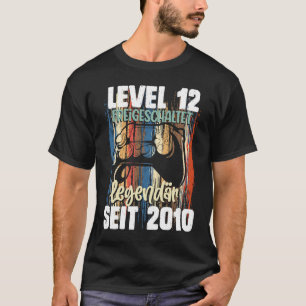 Level 12 Year Birthday Boy Gamer Seit 2010 T-Shirt
