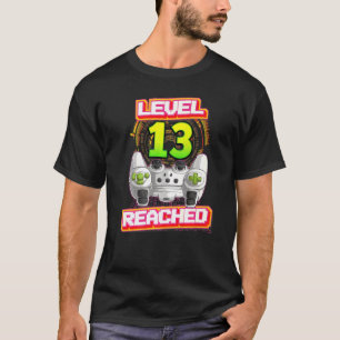 Level 13 Erreichtes Gamer 13. Geburtstag Videospie T-Shirt