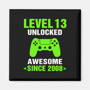 Level 13 freigeschaltet Awesome 2008 Videospiel 13 Magnet