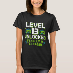 Level 13 freigeschaltet endlich ein Teenager 13. G T-Shirt