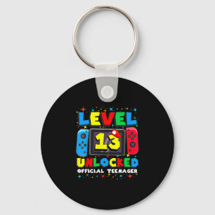 Level 13 freigeschaltet Gamer 13. Geburtstagsgesch Schlüsselanhänger