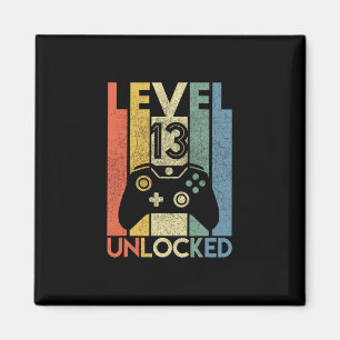 Level 13 freigeschaltetes Shirt Lustiges Videospie Magnet