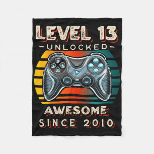 Level 13 Unlock Video Game 13. Geburtstag 13 Jahre Fleecedecke